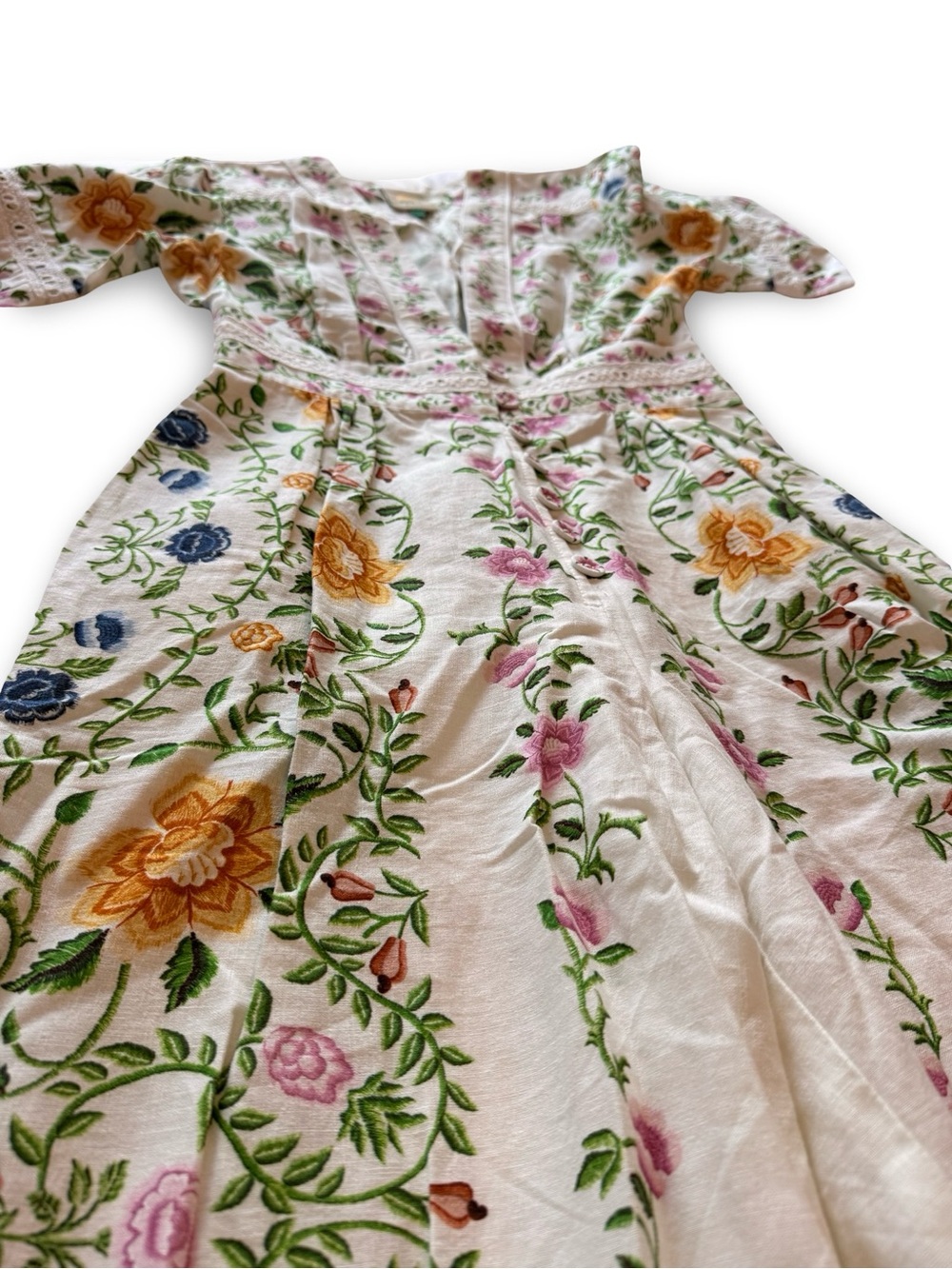 FARM Rio Folk Floral Linen Blend Jumpsuit - Picture 4 of 8